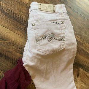 White miss me jeans 29x33